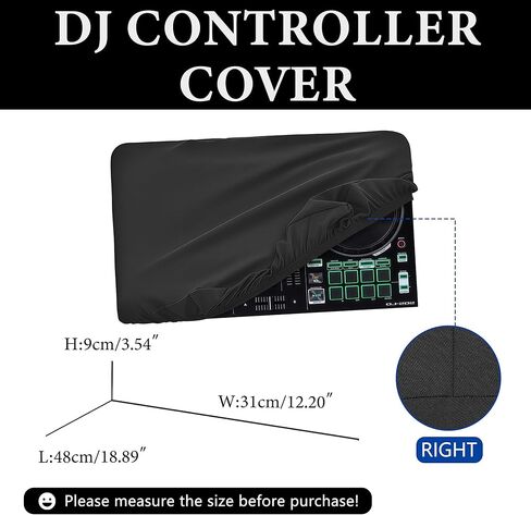 DJ Controller Cover, Compatible With Roland Mixer DJ-202,DJ-707M,TR-1000,Deluxe Chinlon Dustproof & Anti-Scratch, Silky Feel & Tailored Design, Suitable for Home, Studio & Live Performance Use in Saudi Arabia