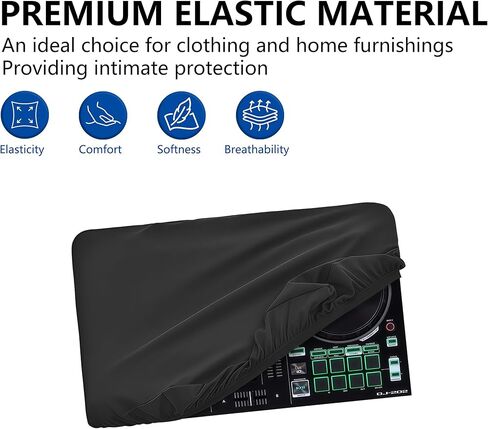 DJ Controller Cover, Compatible With Roland Mixer DJ-202,DJ-707M,TR-1000,Deluxe Chinlon Dustproof & Anti-Scratch, Silky Feel & Tailored Design, Suitable for Home, Studio & Live Performance Use in Saudi Arabia