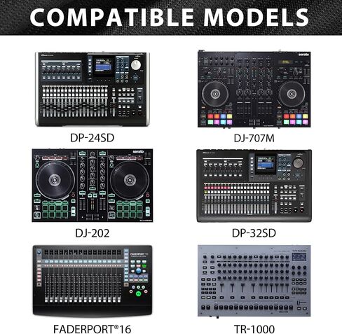 DJ Controller Cover, Compatible With Roland Mixer DJ-202,DJ-707M,TR-1000,Deluxe Chinlon Dustproof & Anti-Scratch, Silky Feel & Tailored Design, Suitable for Home, Studio & Live Performance Use in Saudi Arabia