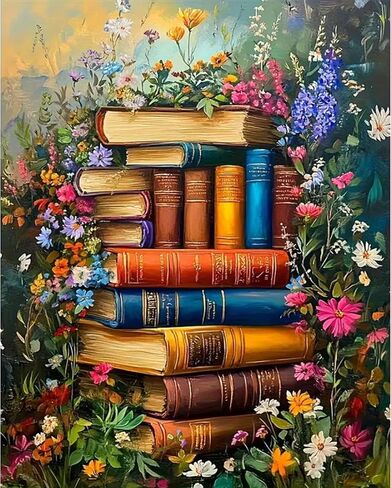 Arttoplus Flowers Paint by Numbers Kit for Adults- Flowers Paint by Number Adult, Floral Acrylic Painting by Numbers for Gift Home Wall Decor(16x20Inch) in Kuwait
