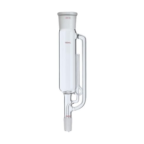 150ml 19/26 Glass Soxhlet Extractor Allihn Condenser Ball Shape W/One 150ml Flat Bottom Flask in Saudi Arabia