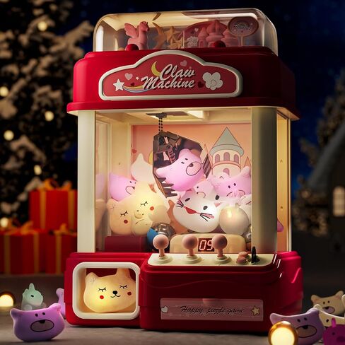 Skirfy Large Claw Machine Arcade Toy with LED Light & Adjustable Sound,16" Candy Dispenser Toys Mini Vending Machine for Kids Christmas Birthday Big Gifts for Girls Boys Ages 3+ in Kuwait