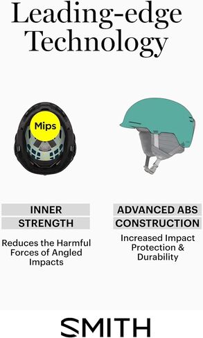 Smith Rodeo Round Contour Snow Helmet – Adult Ski & Snowboard Helmet with MIPS Technology, Adjustable Fit, Ear Padding & Ventilation in Saudi Arabia