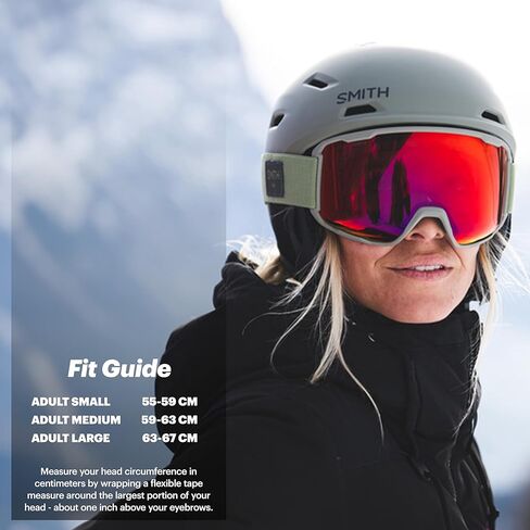 Smith Rodeo Round Contour Snow Helmet – Adult Ski & Snowboard Helmet with MIPS Technology, Adjustable Fit, Ear Padding & Ventilation in Saudi Arabia