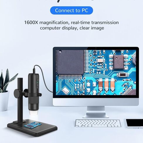 1600X Professional with 8 LED Endoscope Camera Magnifier for Phone PC Coin Soldering Tool in Saudi Arabia