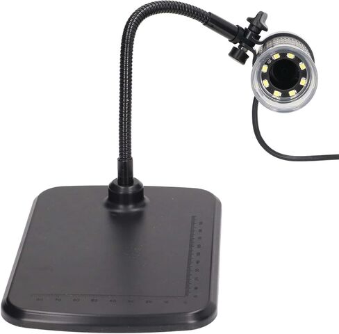 YWBL-WH Handheld Magnification Endoscope, Digital Microscope with 8 Adjustable LED Lights and Flexible Stand, for Mobile Phone Camera and Nature Hikes in Saudi Arabia