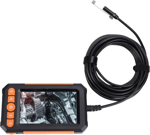 Industrial Endoscope, 4.3 Inch HD Screen 8mm Lens Endoscope, 10M Semi Hard Cable with Adjustable LED Lights, Ideal for Car, Pipe & Machinery Inspection in Saudi Arabia
