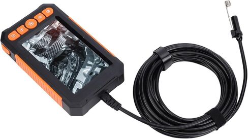 Industrial Endoscope, 4.3 Inch HD Screen 8mm Lens Endoscope, 10M Semi Hard Cable with Adjustable LED Lights, Ideal for Car, Pipe & Machinery Inspection in Saudi Arabia