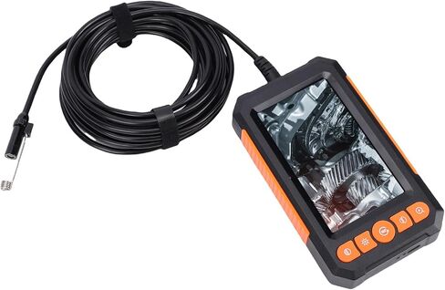 Industrial Endoscope, 4.3 Inch HD Screen 8mm Lens Endoscope, 10M Semi Hard Cable with Adjustable LED Lights, Ideal for Car, Pipe & Machinery Inspection in Saudi Arabia