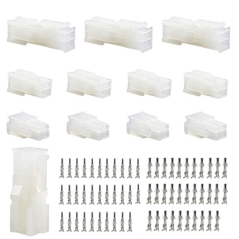 8 مجموعات متطابقة من 4 دبابيس، (4 دوائر) مع موصل طرفي مجعد مقاس 18-24 AWG، متوافق مع مجموعات موصلات موليكس، مقاوم للتآكل، سهل التركيب in Kuwait