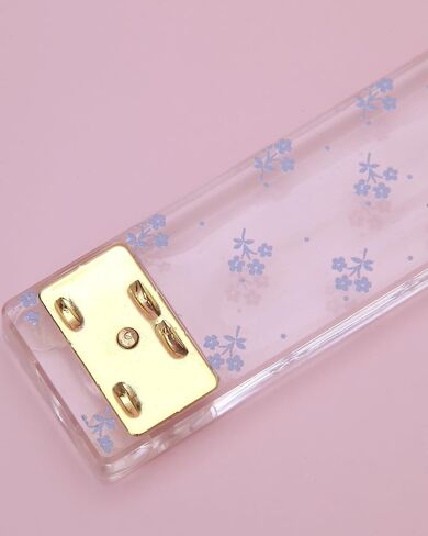 Laura Ashley Heirloom Cottage Mini Stapler-Stapler Stapler Mini Gold & Acrylic Desk مع لهجات الأزهار-STAPLERESS 5 " in Saudi Arabia