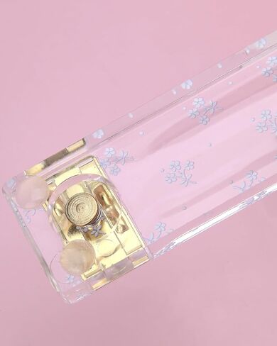 Laura Ashley Heirloom Cottage Mini Stapler-Stapler Stapler Mini Gold & Acrylic Desk مع لهجات الأزهار-STAPLERESS 5 " in Saudi Arabia