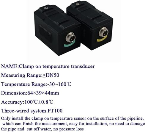 المشبك على مستشعر مسبار محول درجة الحرارة CT-1 المدى -30 ~ 160 ℃ لمقياس تدفق السائل بالموجات فوق الصوتية النوع المثبت على الحائط مقاييس التدفق بالموجات فوق الصوتية TUF-2000B TUF-2000SW TUF-2000M TUF-2000F in Saudi Arabia