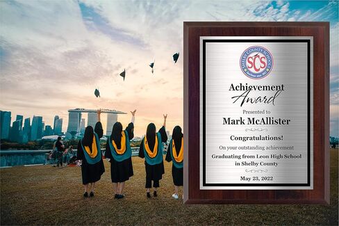 Awards4U Achievement Award Plaque for Employee Recognition and Appreciation - Add a Logo to Your Custom Plaque - 8x10 - Personalize Now! in Saudi Arabia