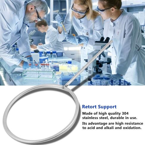 Support Retort Ring Retort Support Ring, Laboratory Support Ring Stainless Steel Lab Closed Ring Retort Lab Support Ring Closed Extension Ring for Lab(Ring outer diameter 160mm) in Saudi Arabia