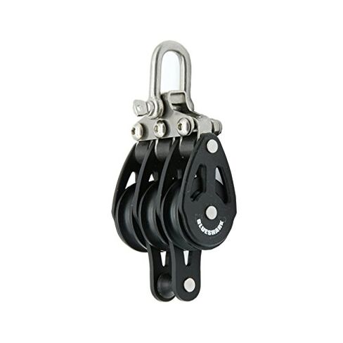 Blue Shark-Sailing Pulley Blocks Ball Bearing 28mm Triple Fixed 2105 in Kuwait