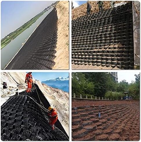 Expandable Gravel Stabilization Grid - 7x10m (22.97x32.81ft) Ground Grid for Patio Driveway Lawn and Rocky Fill Stabilizer for Enhanced Load Support. in Kuwait