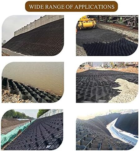 Expandable Gravel Stabilization Grid - 7x10m (22.97x32.81ft) Ground Grid for Patio Driveway Lawn and Rocky Fill Stabilizer for Enhanced Load Support. in Kuwait