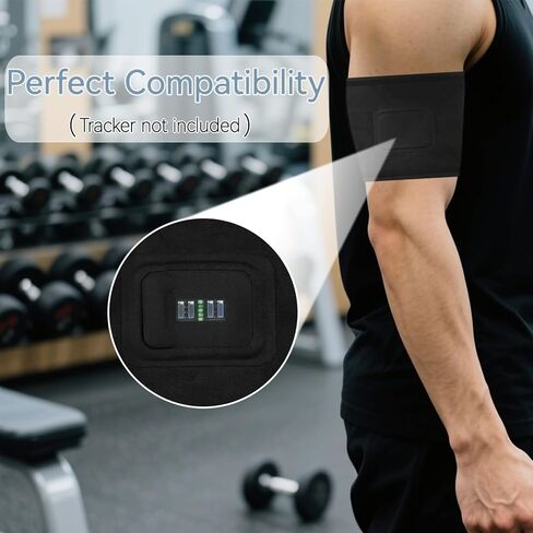 VANEST Arm Sleeve Accessory Compatible with Whoop 5.0 ONE/Peak/MG/Life and Whoop 4.0 Fitness Life Tracker, Health and Fitness Wearable Heart Rate Monitor Accessories (Black, Standard Size) in Kuwait