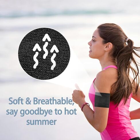 VANEST Arm Sleeve Accessory Compatible with Whoop 5.0 ONE/Peak/MG/Life and Whoop 4.0 Fitness Life Tracker, Health and Fitness Wearable Heart Rate Monitor Accessories (Black, Standard Size) in Kuwait