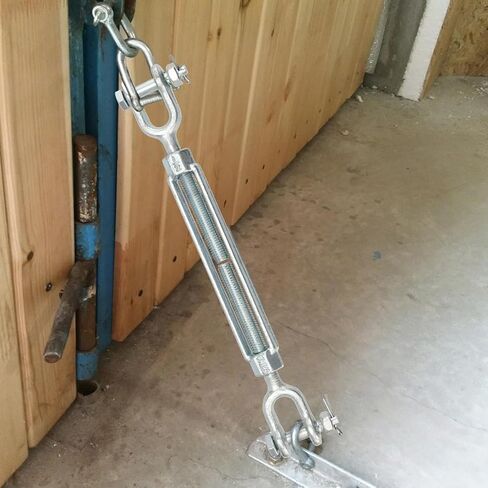 6 قطع 5/16 M8 خطاف وصلة ربط المقطورة، 304 وصلة ربط دوارة من الفولاذ المقاوم للصدأ، حمل عمل 1500 رطل، شداد وصلة ربط الفك الثقيلة لسلسلة كابلات الأسلاك، خيمة ظل الشمس، سطح السفينة، in Kuwait