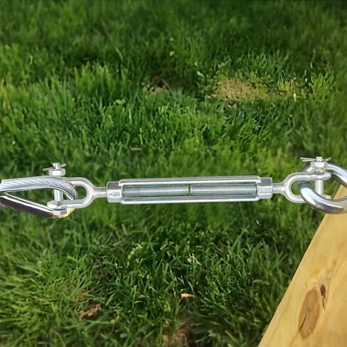 6 قطع 5/16 M8 خطاف وصلة ربط المقطورة، 304 وصلة ربط دوارة من الفولاذ المقاوم للصدأ، حمل عمل 1500 رطل، شداد وصلة ربط الفك الثقيلة لسلسلة كابلات الأسلاك، خيمة ظل الشمس، سطح السفينة، in Kuwait