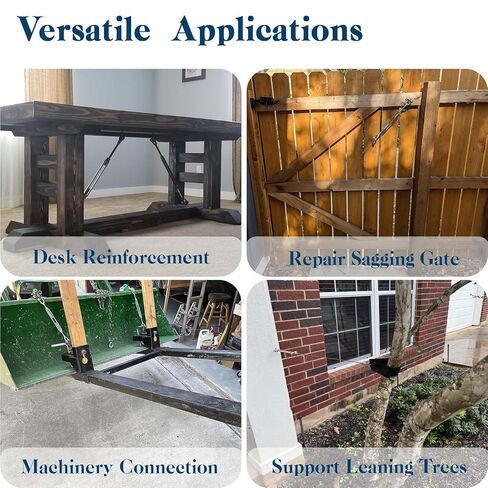 Jaw & Jaw Turnbuckle, Sunxer Tool Turnbuckles 304 Stainless Steel Heavy Duty Adjustable Tensioner for Cable Tensioning Shade Sails Tractor 1100 lbs Load (1/2" (M12)-2pcs) in Kuwait
