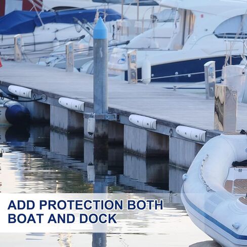 BBTO 4 Pack 18-inch Boat Fenders for Docking Straight Edge Dock Bumpers Uv-Resistant Marine Boat Dock Bumpers for Docking Guard Horizontal Protection in Saudi Arabia