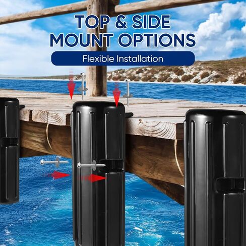 Dock Bumpers, 15.3 Inch Heavy Duty PVC Dock Fenders, UV Resistant Marine Dock Edge Guards with Mounting Screws for Boats & Docks in Saudi Arabia