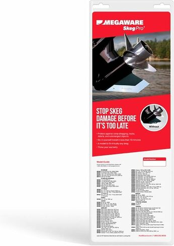 MEGAWARE KEELGUARD 667 SKEGPRO Fits MerCruiser Bravo 1 & 3 1990-Present (Not Compatible with XR Sport Model) Stainless Steel Guard Protects Against Damage from Ramp Dragging, Rocks, Debris, DIY in Kuwait