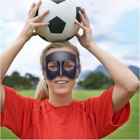 Basketball Training Mask Basketball Soccer Sports Nose Guard Mask, Anti-Collision Broken Protective Face Cover, Breathable Gear in Kuwait