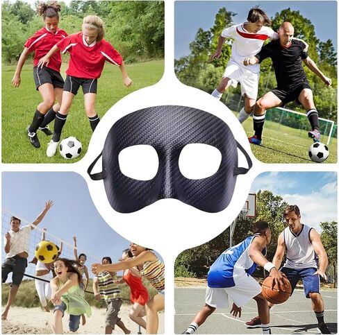 Basketball Training Mask Basketball Soccer Sports Nose Guard Mask, Anti-Collision Broken Protective Face Cover, Breathable Gear in Kuwait