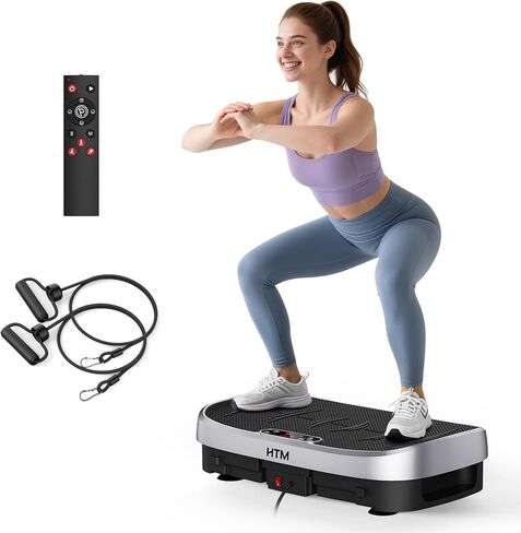 Vibration Plate Exercise Machine - 330lbs Weight Capacity, 120 Speed Levels, 5 Program Modes - Full Body Workout for Home Fitness, Toning & Wellness, LED Display, Low Noise Motor in Kuwait