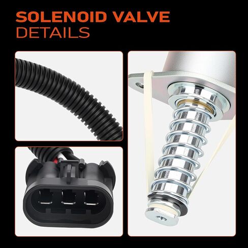 6681512 Lock Parking Brake Solenoid Compatible with Bobcat Skid Traction S100 S130 S150 S160 S175 S185 S205 S220 S250 S300 450 453 463 553 653 751 753 763 773 853 853 863 873 883 953 Replace 7136559 in Kuwait