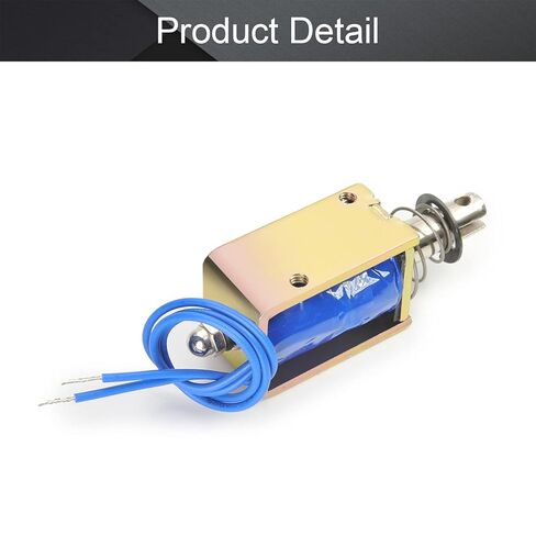 Fielect DC 24V 25N Push Pull Type Solenoid Electromagnet, 0.4A 9.6W 10mm Stroke Open Frame Solenoid Electromagnet Linear Motion, JF-1039B-24V in Saudi Arabia