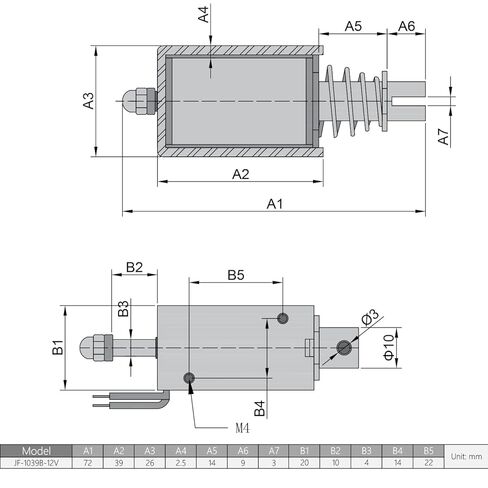 Fielect DC 24V 25N Push Pull Type Solenoid Electromagnet, 0.4A 9.6W 10mm Stroke Open Frame Solenoid Electromagnet Linear Motion, JF-1039B-24V in Saudi Arabia