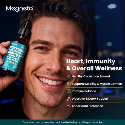 Nattokinase Supplement 20,000 FU/g [High-Activity] , Bromelain 500mg & Turmeric Curcumin 500mg | Triple-Action Enzyme Spike Detox with Quercetin & Black Seed – Cardiovascular & Circulatory Support in Kuwait