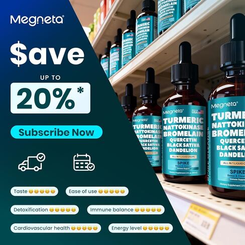 Nattokinase Supplement 20,000 FU/g [High-Activity] , Bromelain 500mg & Turmeric Curcumin 500mg | Triple-Action Enzyme Spike Detox with Quercetin & Black Seed – Cardiovascular & Circulatory Support in Kuwait