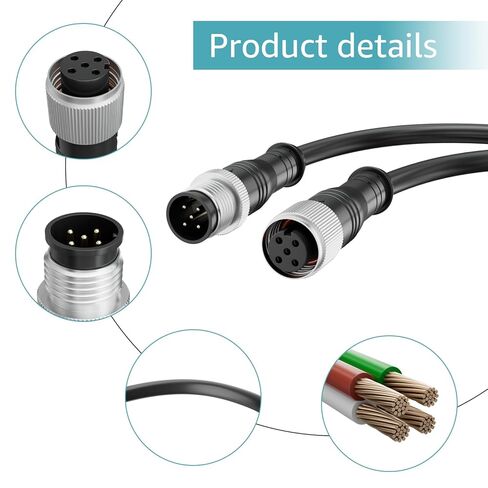كابل تمديد NMEA 2000(N2K) بطول 2 متر - كابل العمود الفقري وكابل الإسقاط متوافق مع كابل Lowrance Simrad B&G Navico Network 5 Pin M12 Thread من الدرجة البحرية. (6.56 قدم) in Kuwait