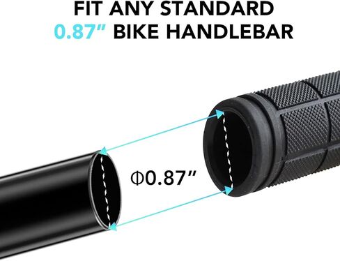 2PCS Bike Handlebar Grips, Non-Slip Rubber Grips for Mountain MTB BMX Scooter Beach Cruiser Razor Folding Bicycle - Soft Ergonomic Handle Grips for Adults & Kids, Comfortable Replacement Hand Grips in Saudi Arabia