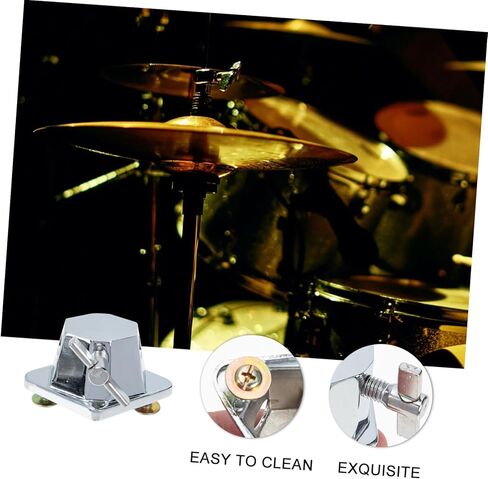 Kisangel Alloy Base for Tom Drum Legs Sturdy Drum Leg Mount Adjustable Height Sturdy for Percussion Accessories in Saudi Arabia