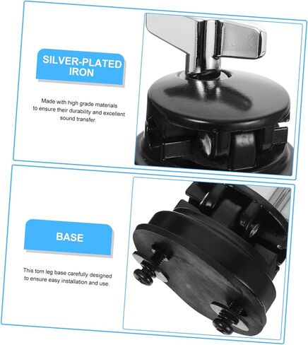 Drum Mount Bracket Floor Tom Leg Holder for Drum Durable Plated Tom Stand Portable Drum Kit Accessories for Professional Musicians in Saudi Arabia