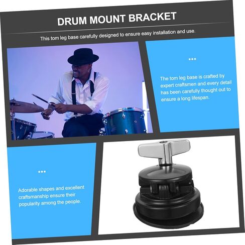 Drum Mount Bracket Floor Tom Leg Holder for Drum Durable Plated Tom Stand Portable Drum Kit Accessories for Professional Musicians in Saudi Arabia