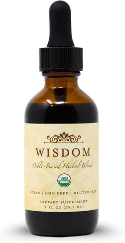 Organic Turmeric, Frankincense and Myrrh – Herbal Supplement Blend for Energy, Detox, Focus, Immunity & Stress – Non-GMO Vegan Tonic with Milk Thistle – Wisdom Bible Based Blend – 2oz Liquid Drops in Saudi Arabia