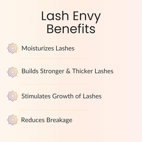 Vitality Extracts Lash Envy Roll-On - Eyelash Enhancing Serum, Essential Oil Blend, Castor Oil, Thicker & Fuller Looking Lashes, Fatty Acids in Kuwait