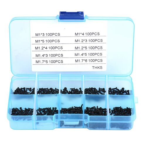 1000pcs Small Screws Cross Head Self-Tapping Bolts Assortment Kit M1 M1.2 M1.4 M1.7 in Saudi Arabia