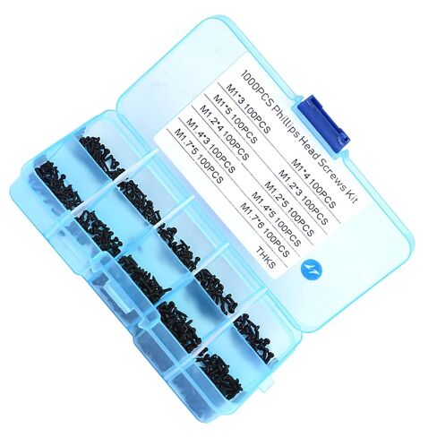1000pcs Small Screws Cross Head Self-Tapping Bolts Assortment Kit M1 M1.2 M1.4 M1.7 in Saudi Arabia
