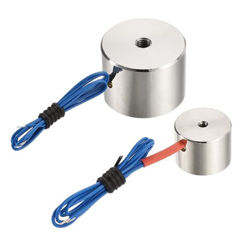 Uxcell 12V DC 200N و12V DC 25N مغناطيس الرفع الكهربائي حامل الملف اللولبي للرفع in Saudi Arabia