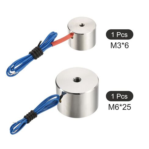 Uxcell 12V DC 200N و12V DC 25N مغناطيس الرفع الكهربائي حامل الملف اللولبي للرفع in Saudi Arabia