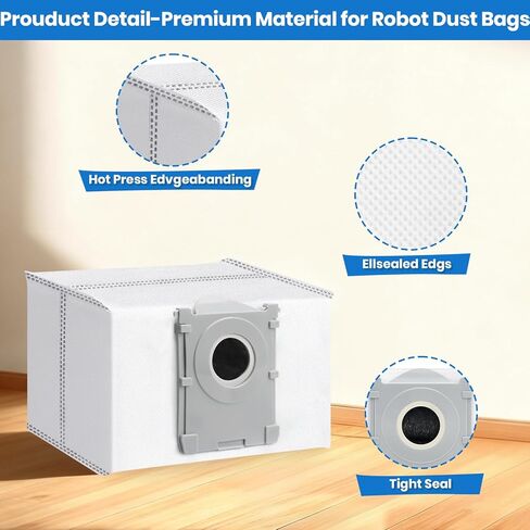 16 Pack X11 Dust Bags Compatible with ECOVACS DEEBOT X11 Pro Omni/X11/X11 Pro Robot Vacuum Reusable Dust Bags 2L Large Capacity Heavy Duty Bags for Home Vacuum in Saudi Arabia